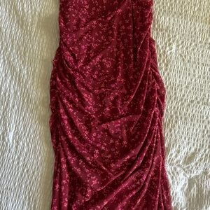 Sophia Fitted Mesh Midi Dress